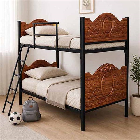 تخت دو طبقه فلزی خوابگاهی ساناز D1451